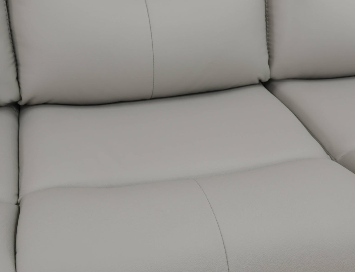 Breathing Leather Power Reclining Living Room Sofa Set 3 Pieces