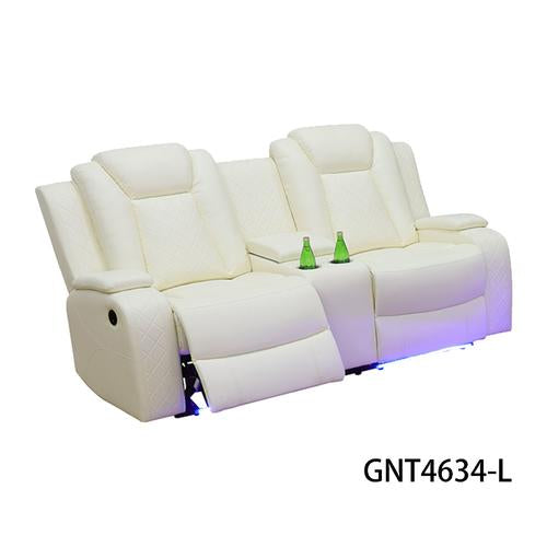 White Power Reclining Couch 3-Pc Set — Sofa • Loveseat • Chair