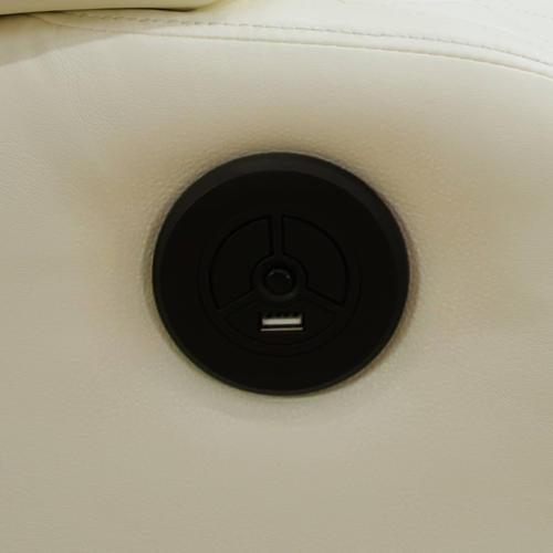 White Power Reclining Couch 3-Pc Set — Sofa • Loveseat • Chair