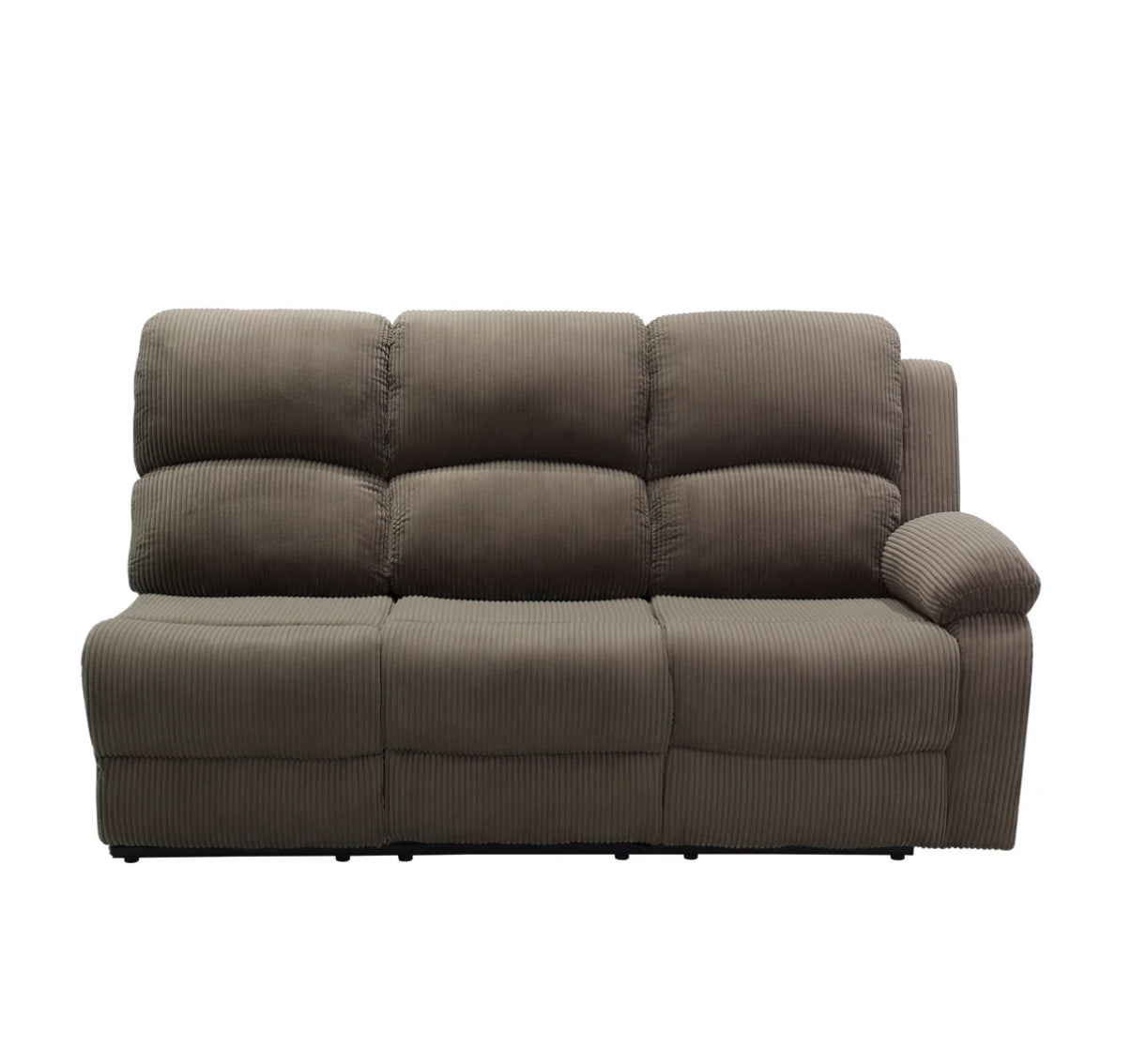 Recliner Sectional Sofa, 5 Seat L-Shaped Manual Reclining Sofa, 3 Piece Sofa Couch For Home Theater