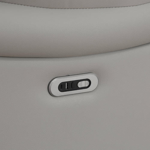 Breathing Leather Power Reclining Living Room Sofa Set 3 Pieces