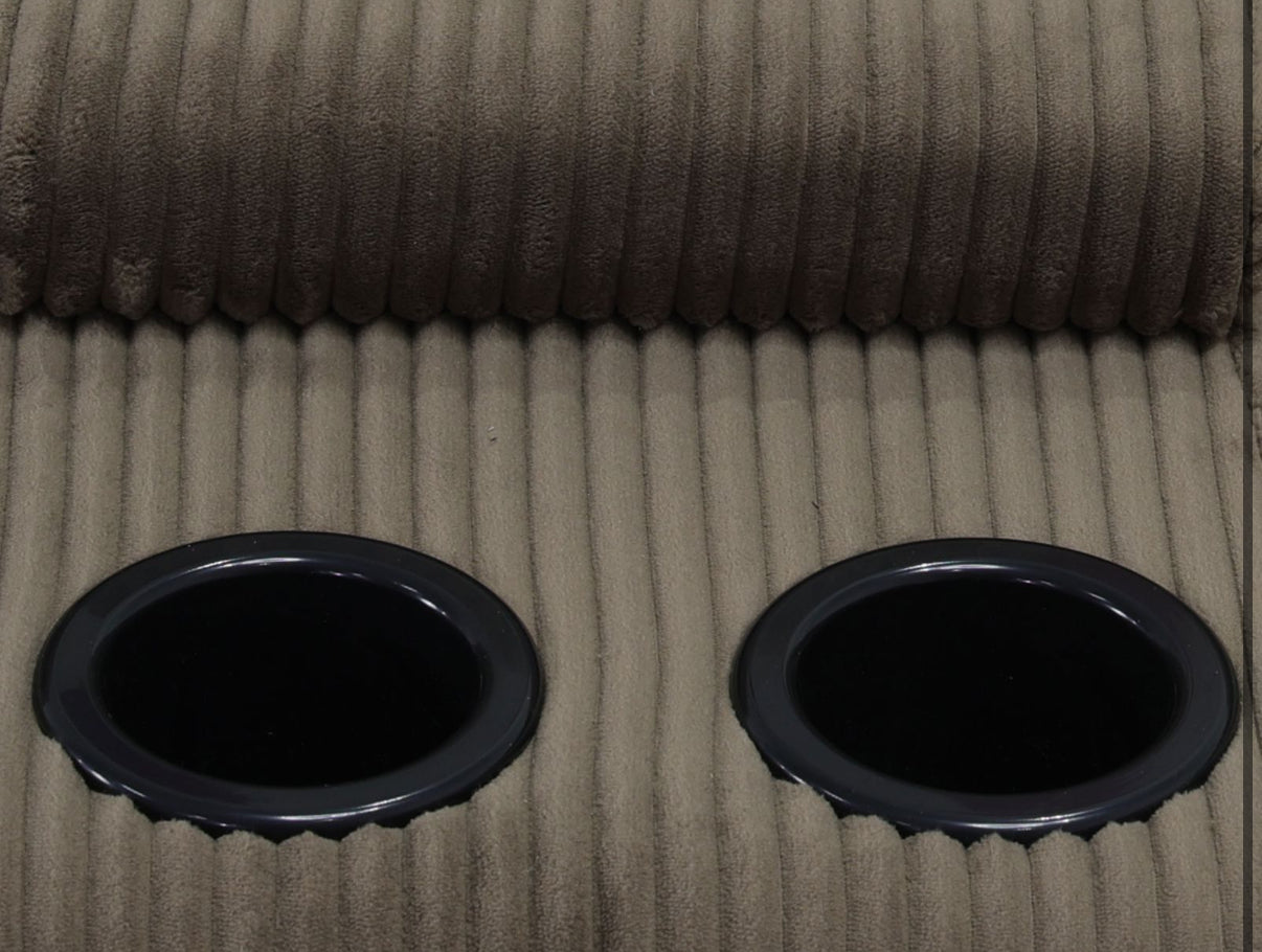 Recliner Sectional Sofa, 5 Seat L-Shaped Manual Reclining Sofa, 3 Piece Sofa Couch For Home Theater