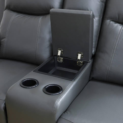 Gray Power Reclining Couch 3-Pc Set — Sofa • Loveseat • Chair