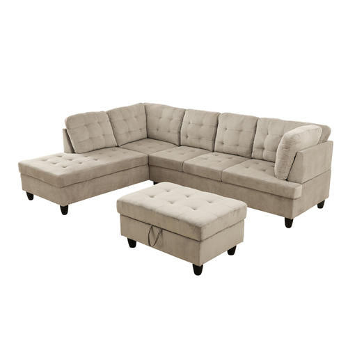 L Shape Sectional Couch With Ottoman