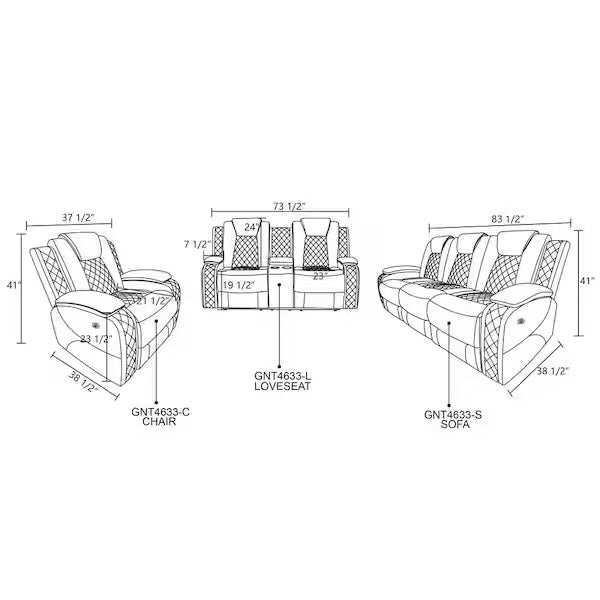 Reddish Brown Power Reclining Couch Set